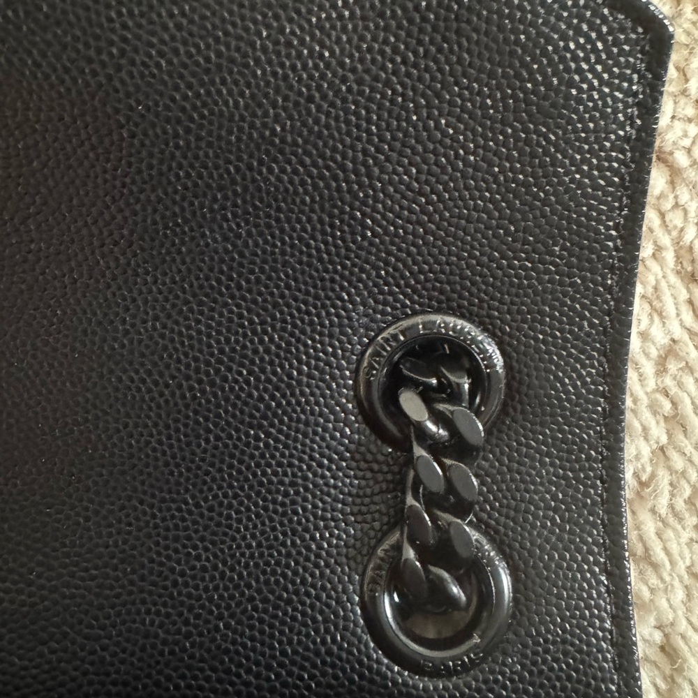 Saint Laurent Black Medium Quilted Leather Shoulder Bag - Picture 7 of 11